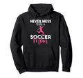 Never Mess Soccer Mom Hoodie - Aesthetic Graphic for Adults