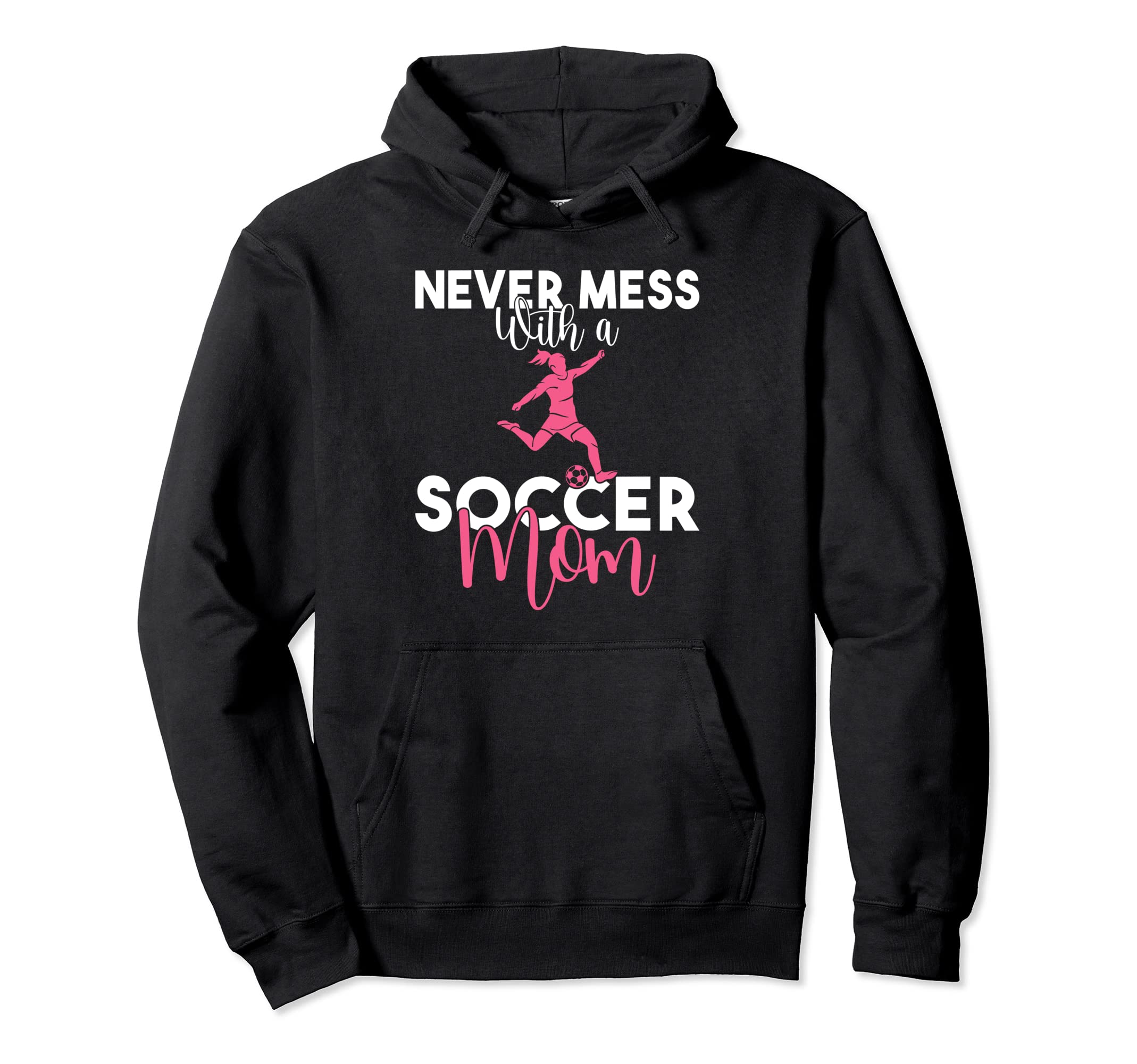 Never Mess Soccer Mom Hoodie - Aesthetic Graphic for Adults