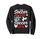 Soccer Nana Loves Her Soccer Sweatshirt - Novelty Apparel for Adults