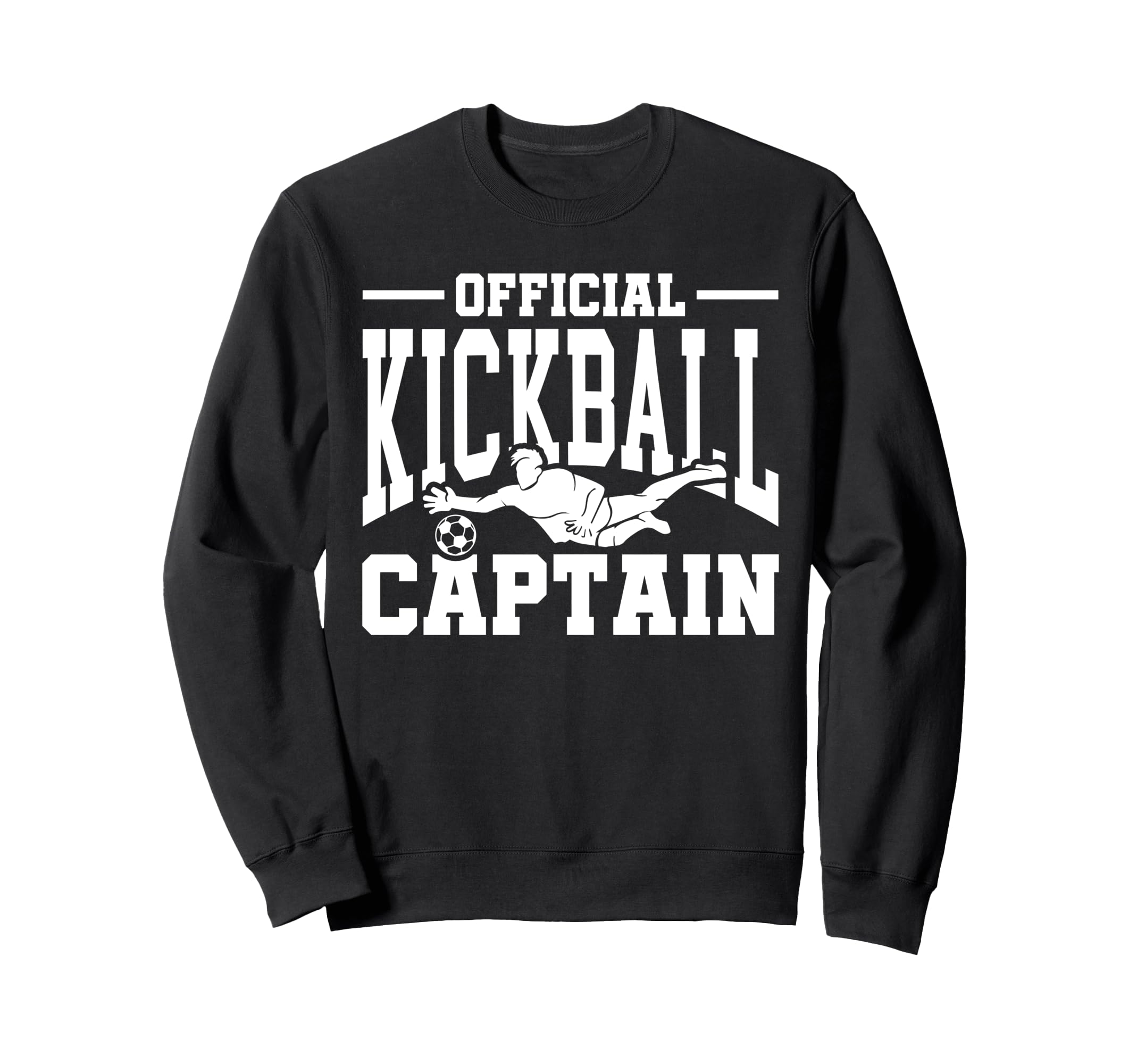Kickball Captain Soccer Baseball Sweatshirt - Trendy Graphic for Adults