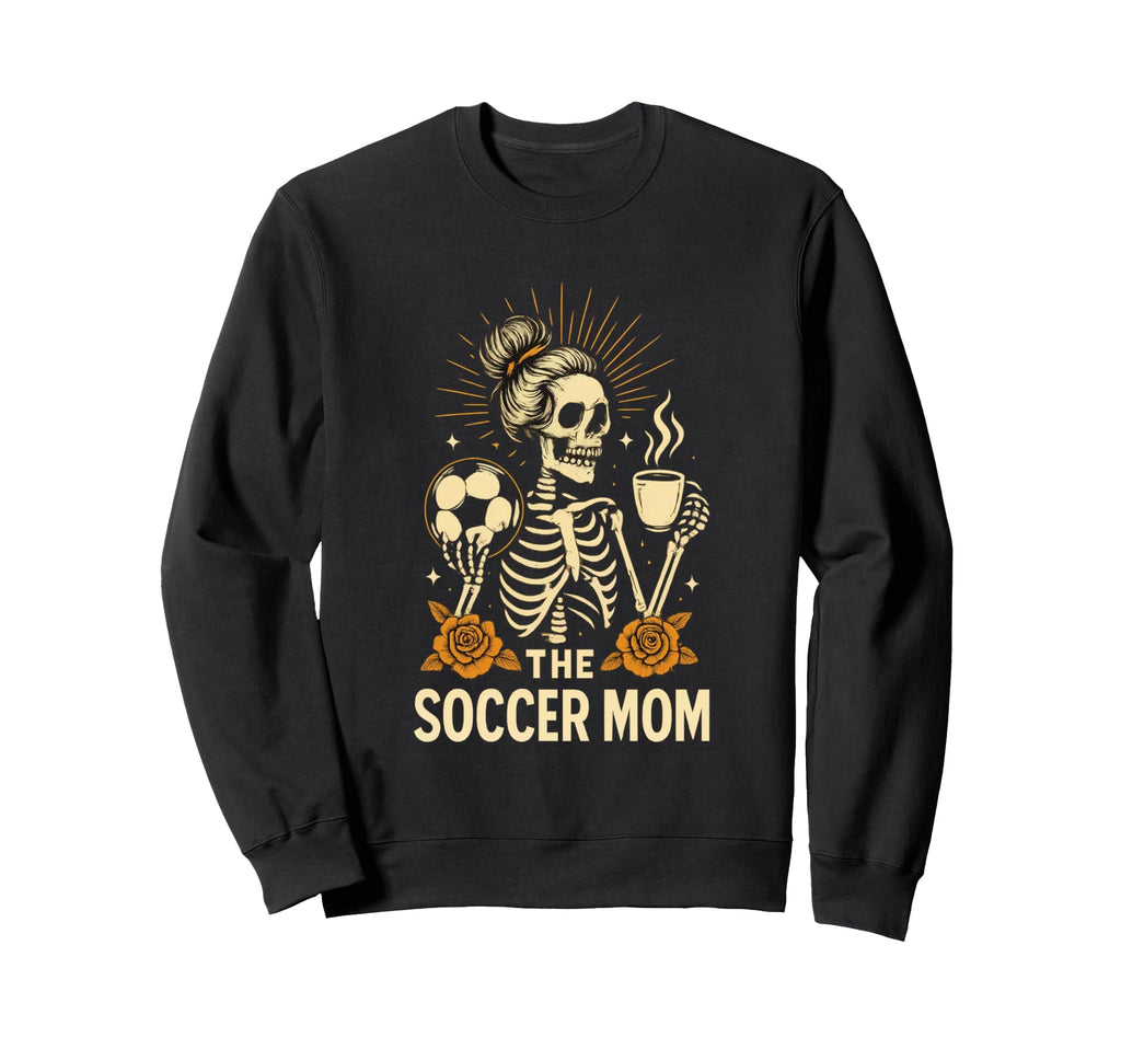 Halloween Soccer Mom Soccer Mom Art Sweatshirt - Trendy Graphic Unisex