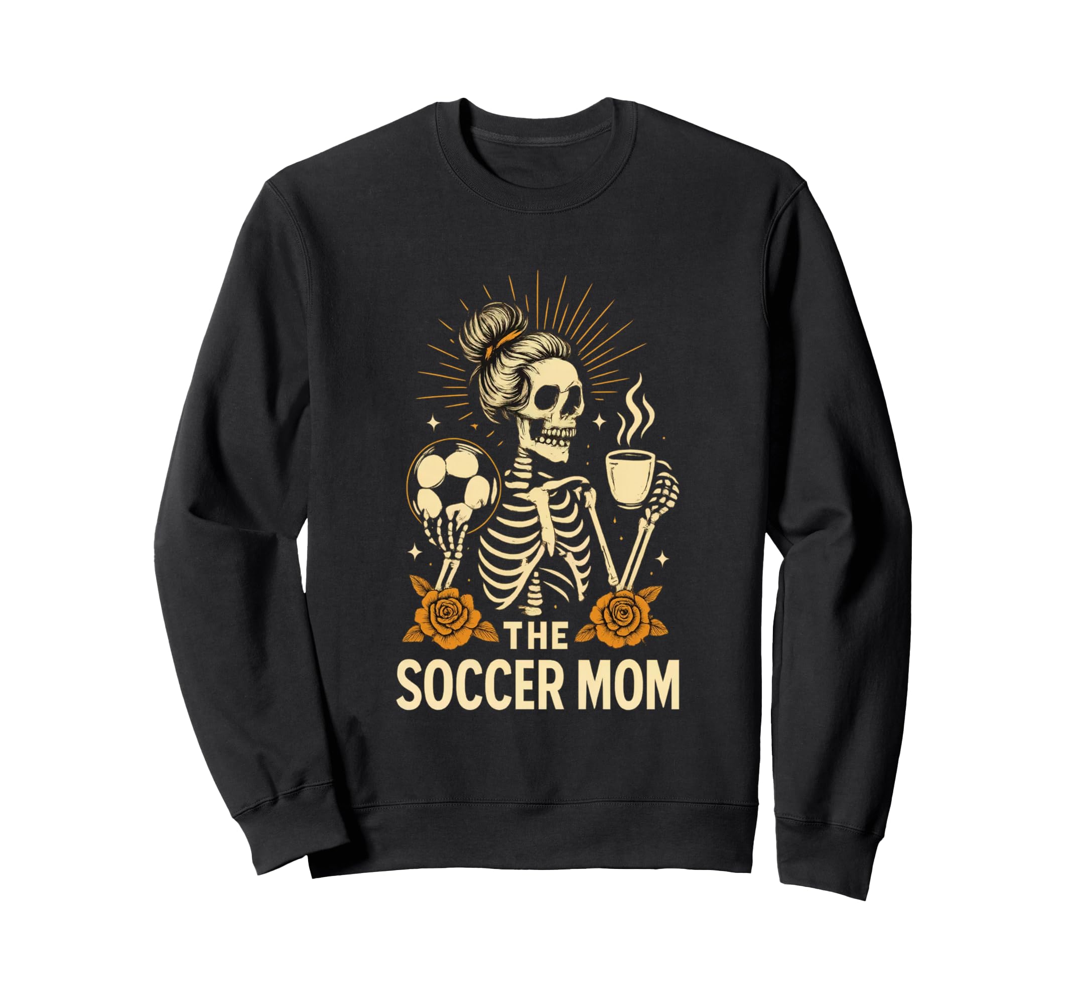 Halloween Soccer Mom Soccer Mom Art Sweatshirt - Trendy Graphic Unisex