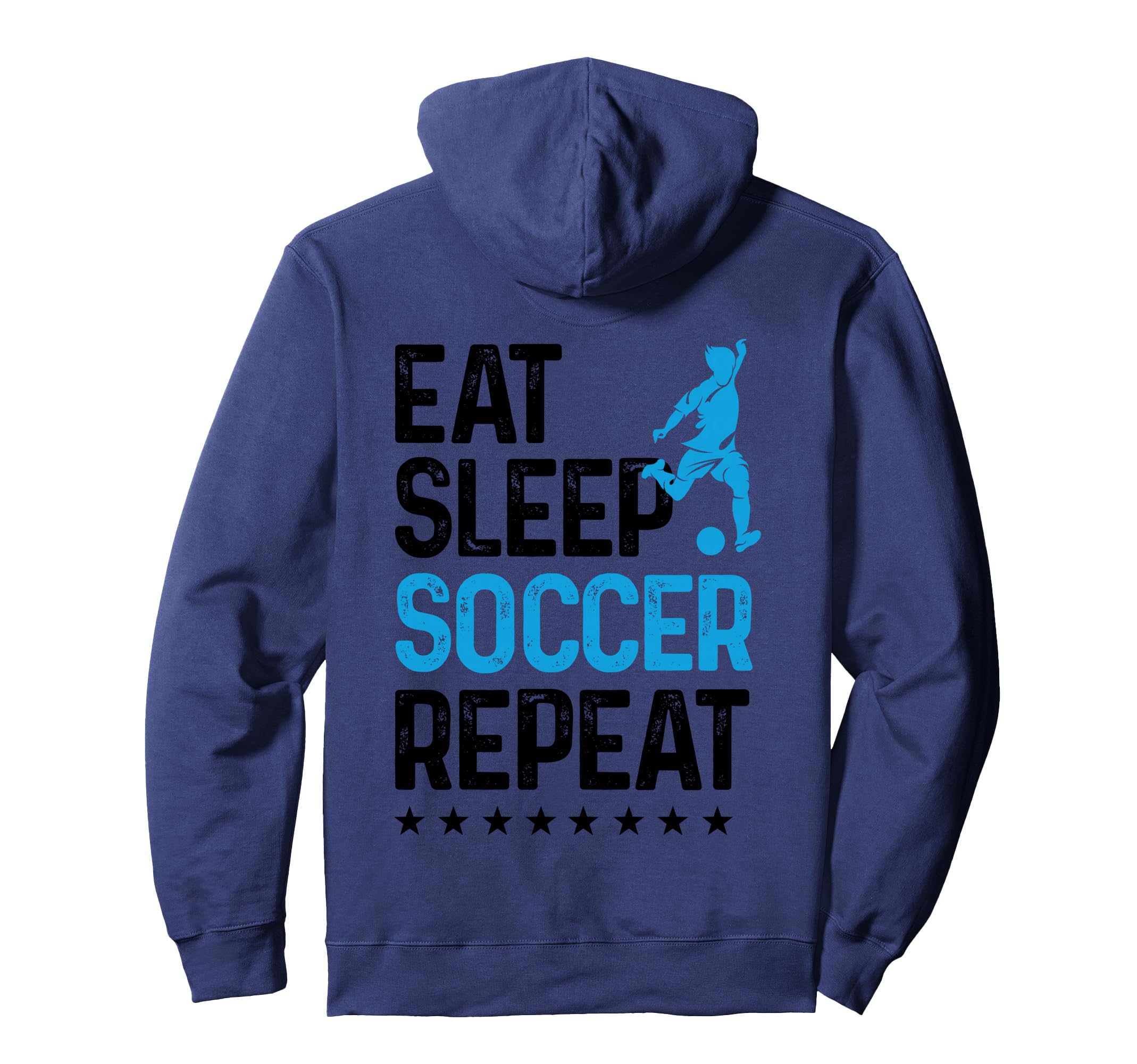 Eat Sleep Soccer Repeat Sport Player Hoodie - Custom Art Print Unisex