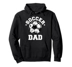Soccer Dad Soccer Ball Distressed Hoodie - Casual Everyday Wear Unisex