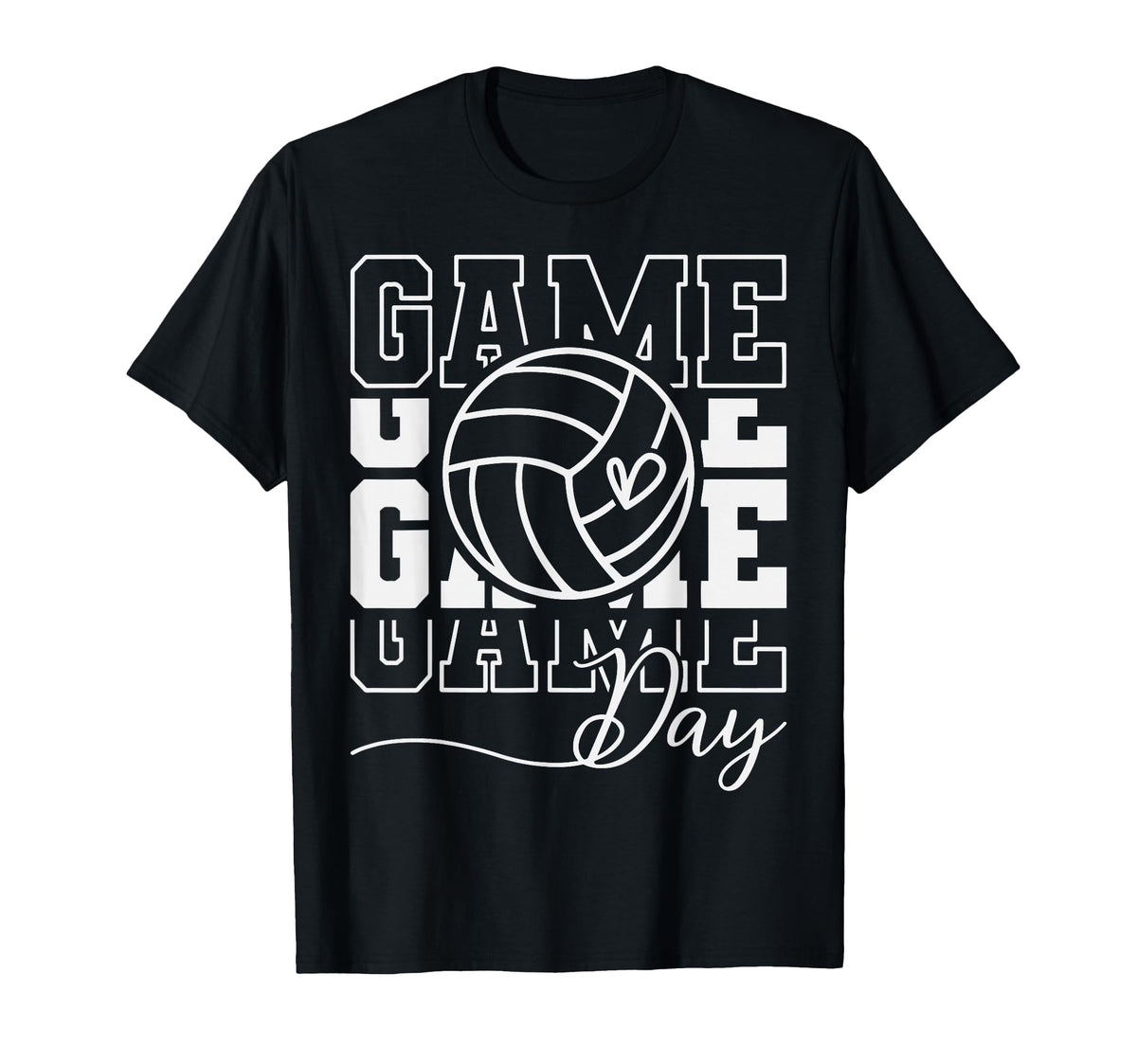 Volleyball Game Day Vibes Volley T-Shirt - Aesthetic Graphic for Adults
