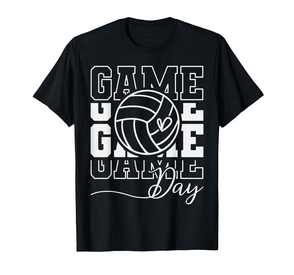 Volleyball Game Day Vibes Volley T-Shirt - Aesthetic Graphic Men Women
