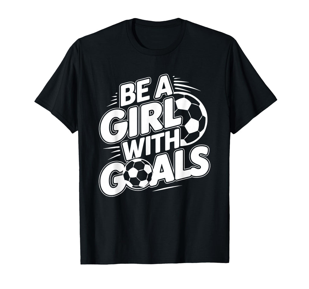 Be Goals Soccer Player Soccer T-Shirt - Minimalist Print for Adults
