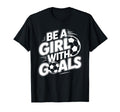 Be Goals Soccer Player Soccer T-Shirt - Minimalist Print for Adults