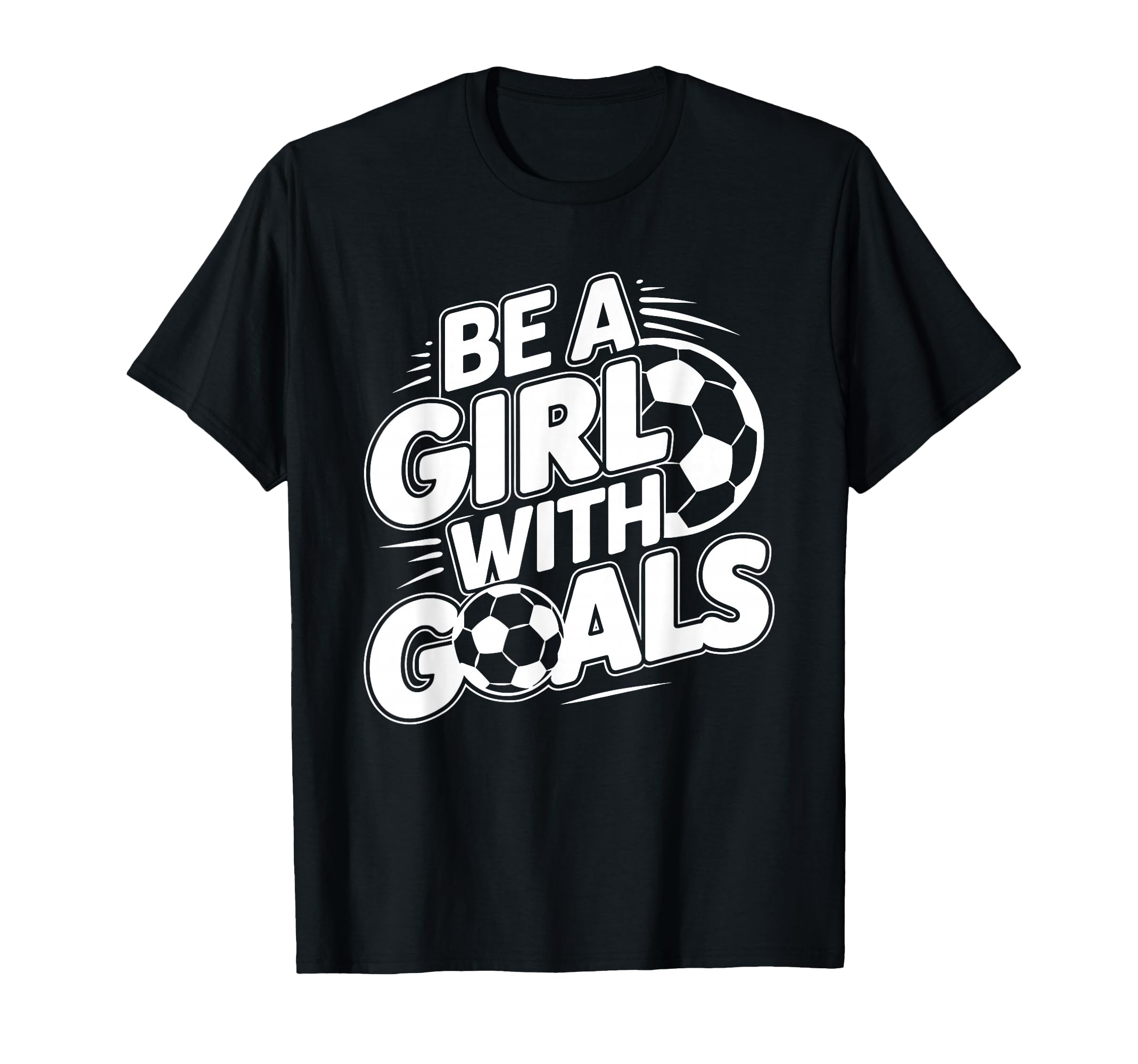 Be Goals Soccer Player Soccer T-Shirt - Minimalist Print for Adults