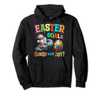 Easter Goals Score Joy Bunny Play Hoodie - Casual Everyday Wear Unisex