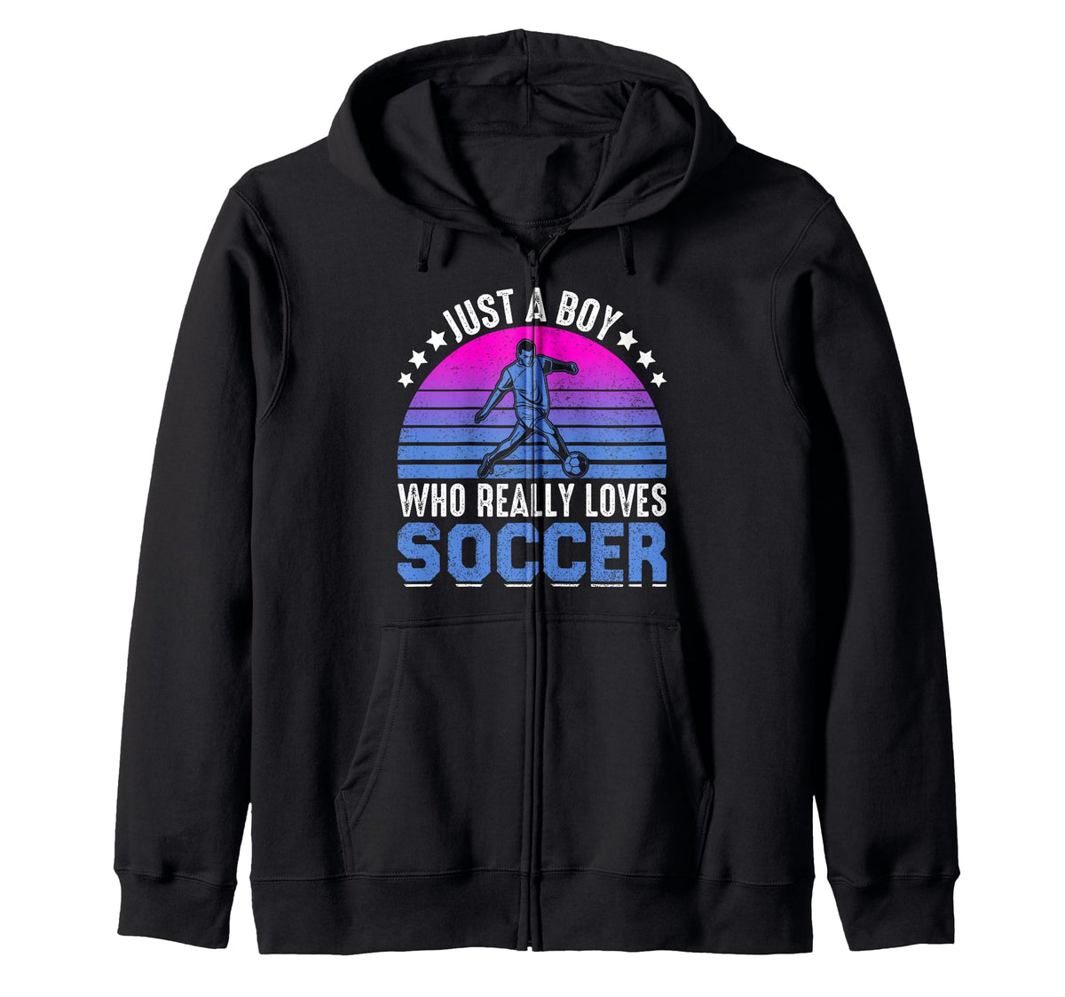 Just Who Really Loves Soccer Play Sweatshirt - Minimalist Print for Adults