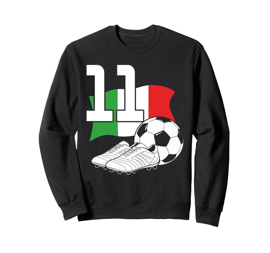 11 Soccer Birthday Gift Soccer Fan Sweatshirt - Minimalist Print Unisex