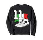 11 Soccer Birthday Gift Soccer Fan Sweatshirt - Minimalist Print Unisex