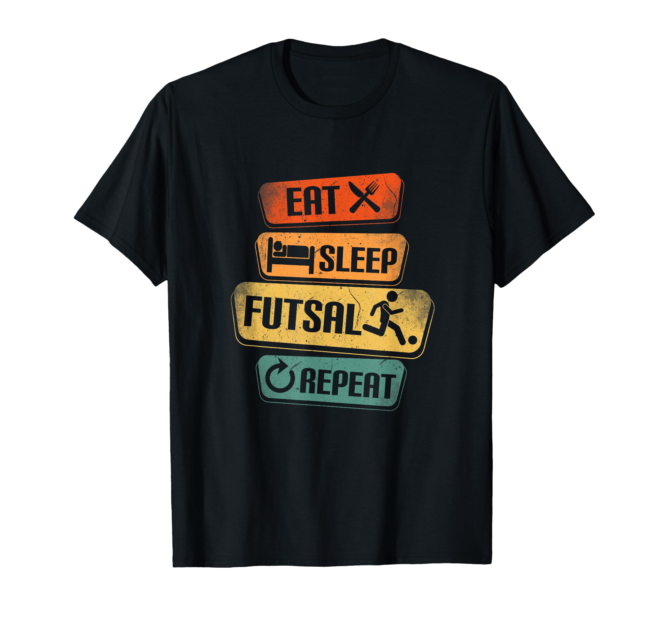 Eat Sleep Futsal Repeat Funny Futsal T-Shirt - Aesthetic Graphic for Adults