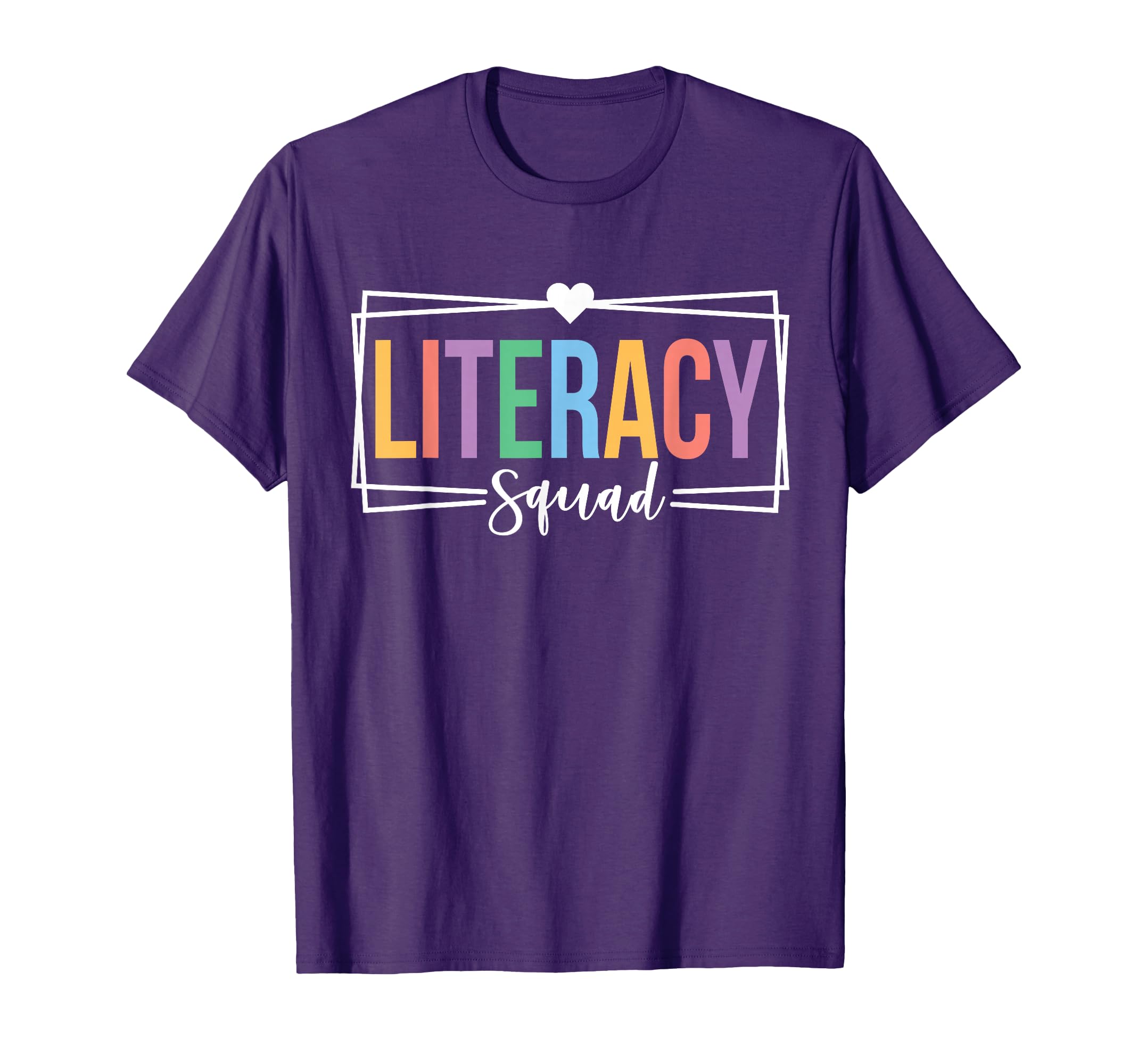 Literacy Squad Literacy Coach Crew T-Shirt - Aesthetic Graphic for Adults