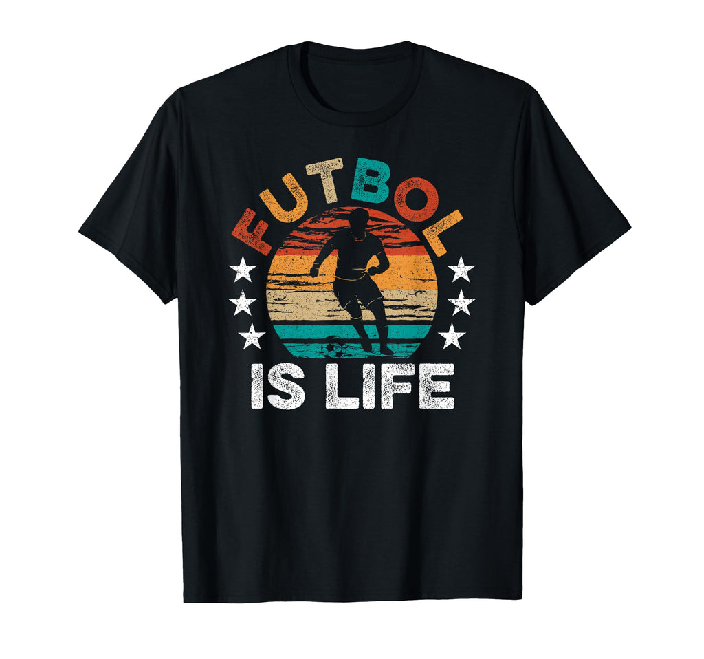 Futbol Is Life Funny Futbol Lover Mens T-Shirt - Trendy Graphic Unisex