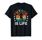 Futbol Is Life Funny Futbol Lover Mens T-Shirt - Trendy Graphic Unisex