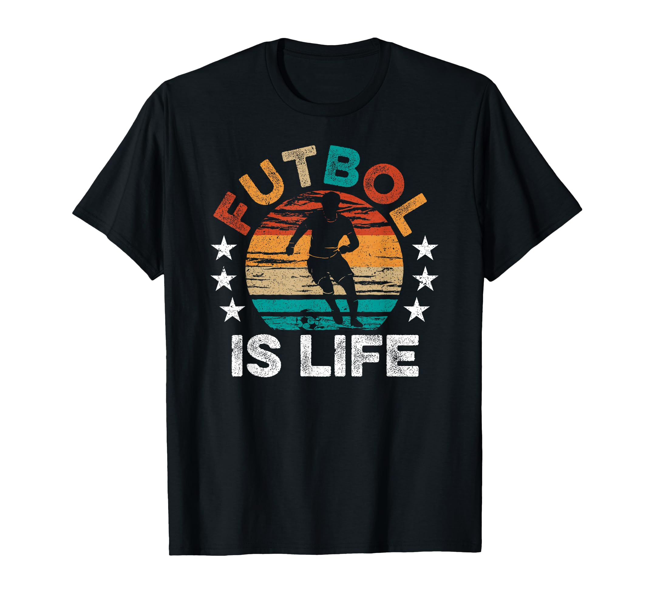 Futbol Is Life Funny Futbol Lover Mens T-Shirt - Trendy Graphic Unisex