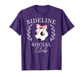 Sideline Social Club Coquette Soccer T-Shirt - Custom Art Print Men Women