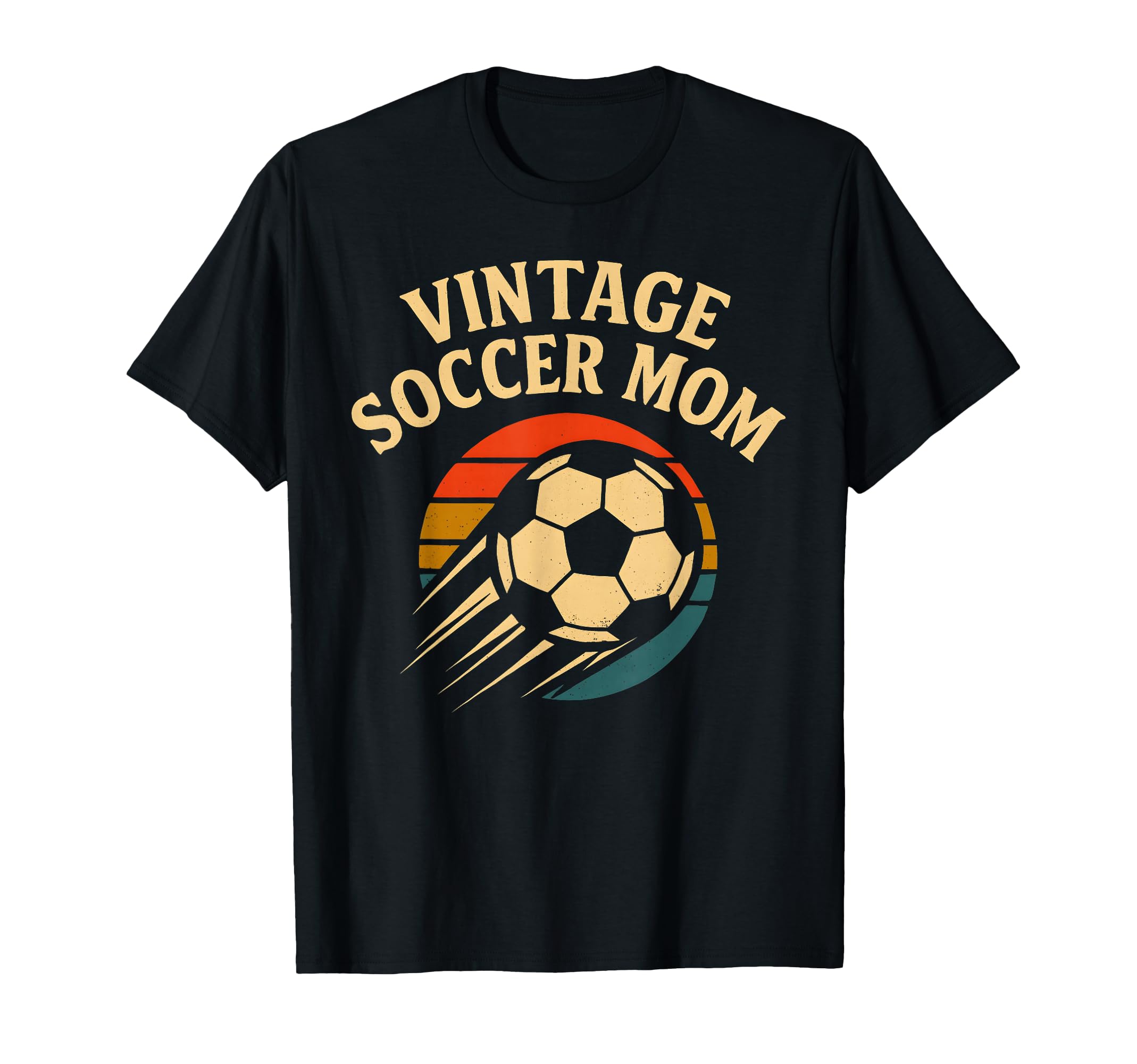 Soccer Mom Distressed Ball T-Shirt - Unique Graphic Men Women