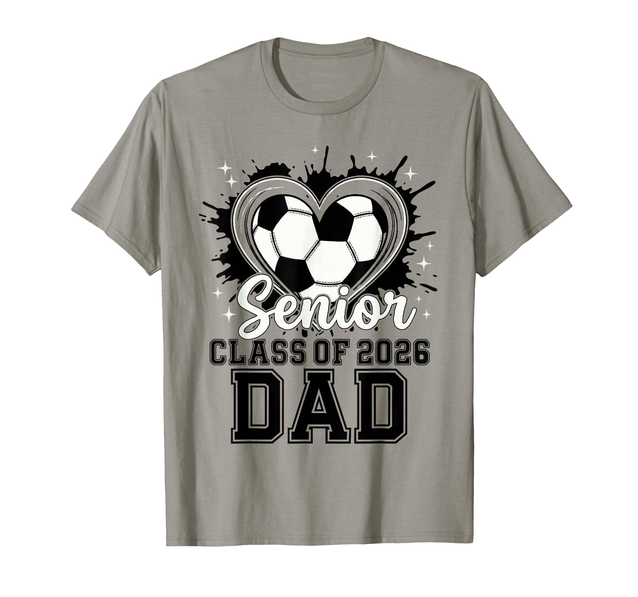 Senior Dad Class 2026 Soccer Drip Melt T-Shirt - Novelty Apparel Men Women