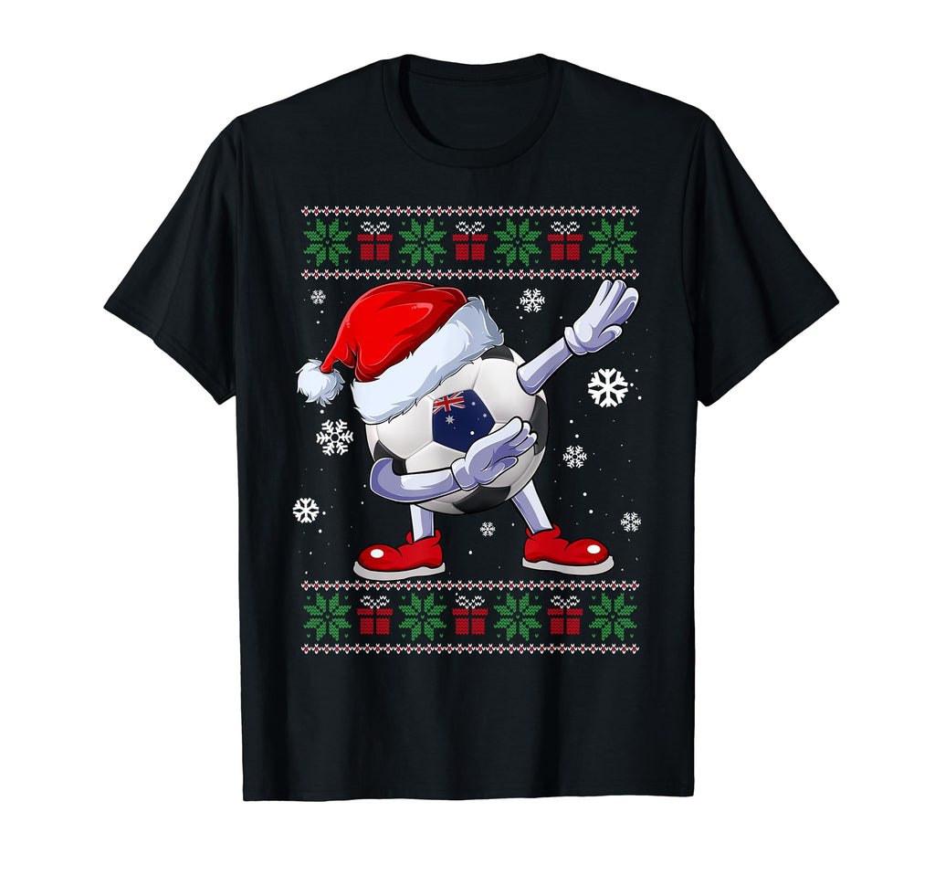 Funny Santa Soccer Dabbing Ugly T-Shirt - Minimalist Print for Adults