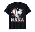 Ball Nana Baseball Soccer Heart T-Shirt - Fun Novelty Design for Adults
