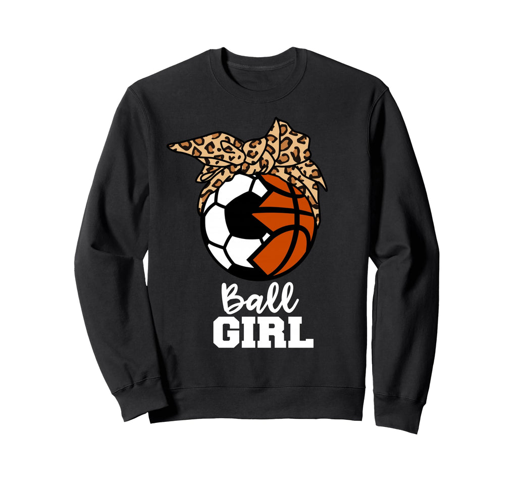 Ball Soccer Basketball Funny Sweatshirt - Custom Art Print Men Women