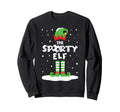 Snowy Soccer Elf Matching Family Costume Sweatshirt - Trendy Graphic Unisex