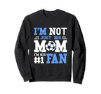 Soccer Mother Number 1 Fan Soccer Sweatshirt - Minimalist Print for Adults