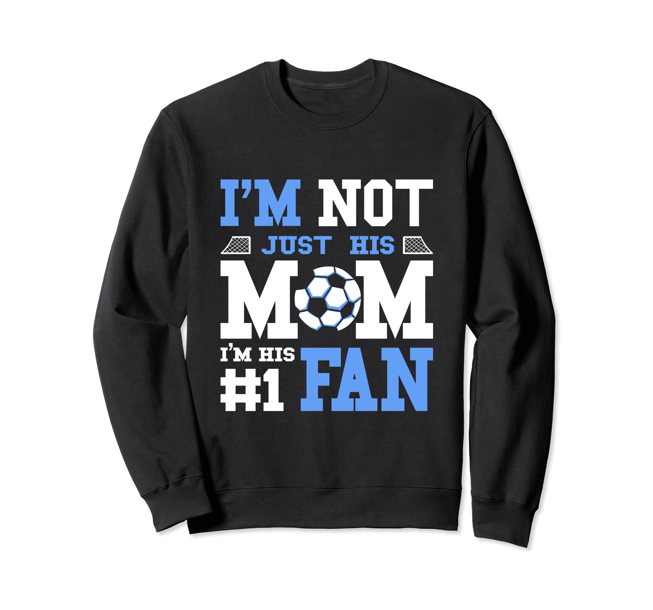 Soccer Mother Number 1 Fan Soccer Sweatshirt - Minimalist Print for Adults