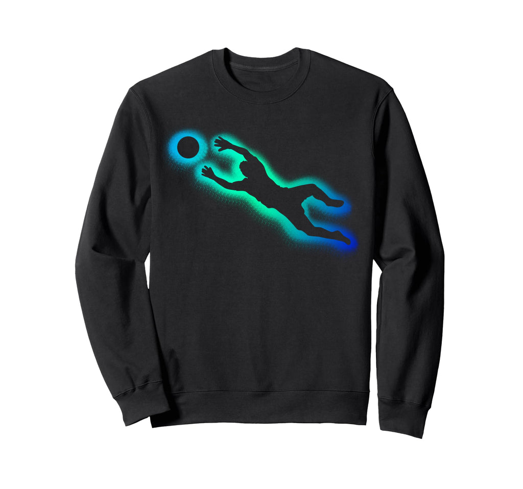 Colorful Soccer Goalie Splash Art Sweatshirt - Minimalist Print Men Women