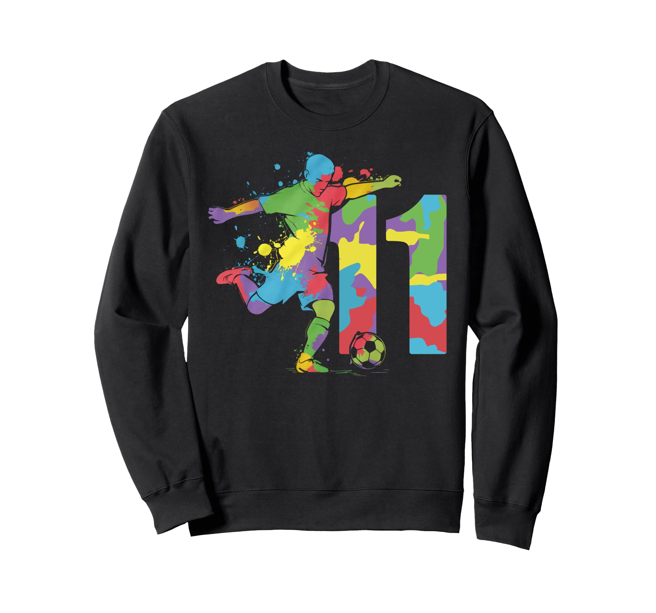 11 Soccer Birthday Gift Soccer Fan Sweatshirt - Fun Novelty Design Unisex