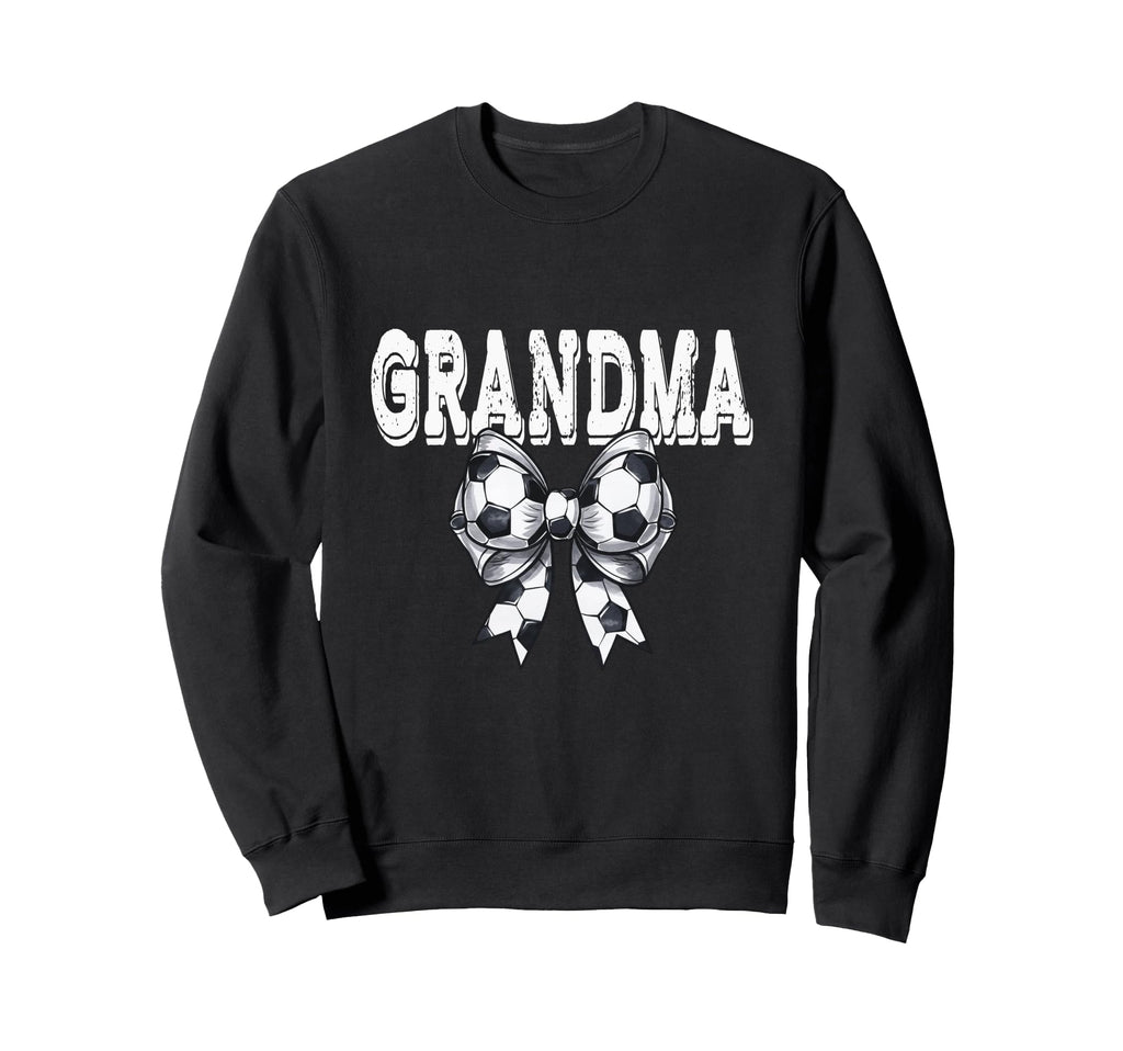 Coquette Soccer Bow Mom Sister Grandma Sweatshirt - Trendy Graphic Unisex