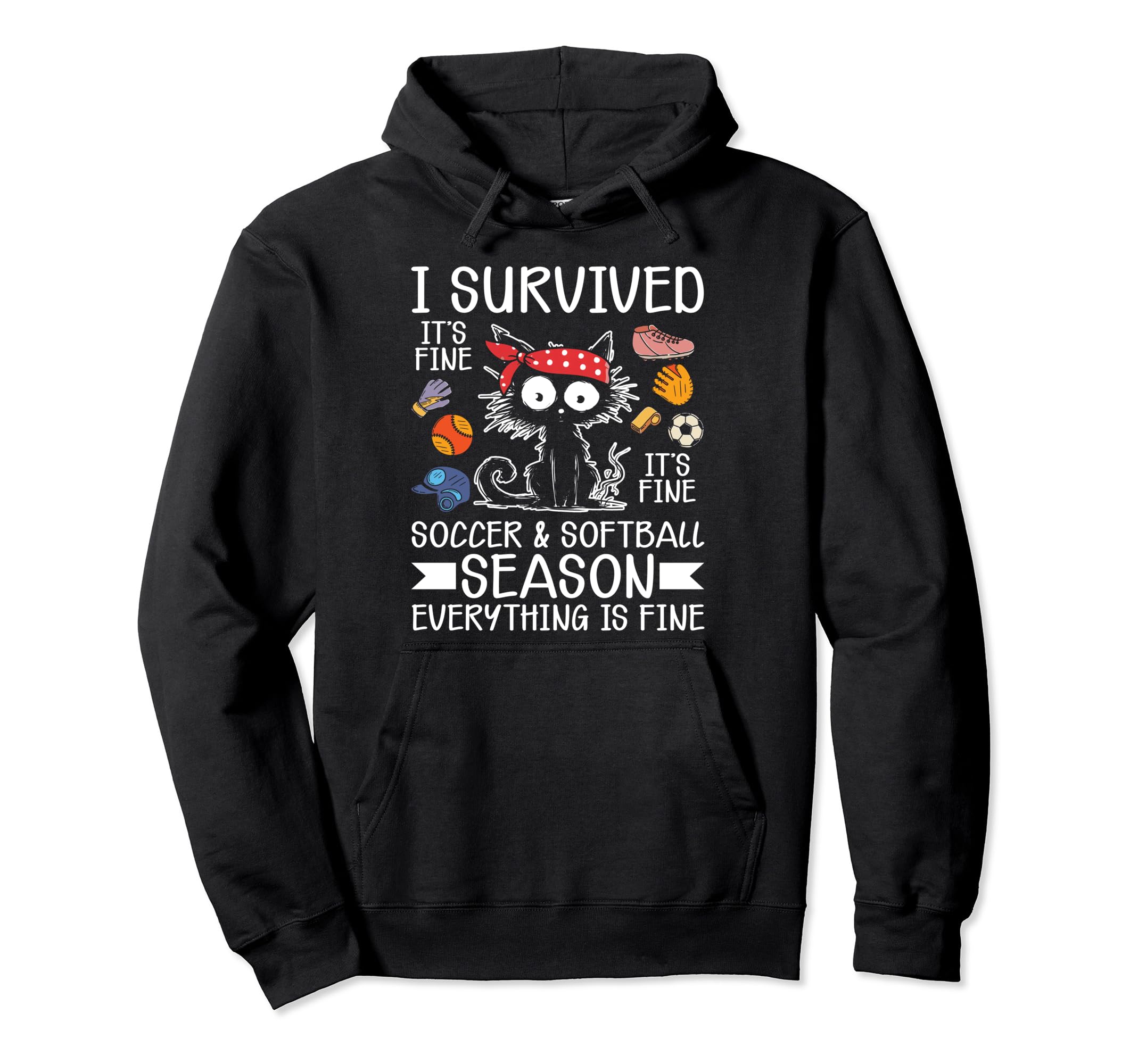 Softball And Soccer Mom Hoodie - Aesthetic Graphic for Adults