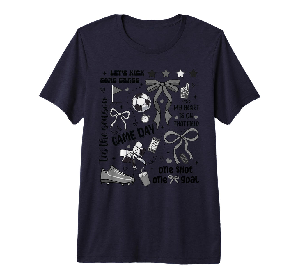 Soccer Streetwear Preppy Soccer Game T-Shirt - Minimalist Print Men Women