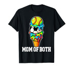 Softball Soccer Mom Ice Cream Drip T-Shirt - Novelty Apparel for Adults