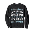 Jesus Heart He Is Unstoppable Sweatshirt - Aesthetic Graphic for Adults