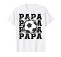 Soccer Papa Cracked Wall Family T-Shirt - Custom Art Print Men Women