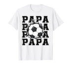 Soccer Papa Cracked Wall Family T-Shirt - Custom Art Print Men Women