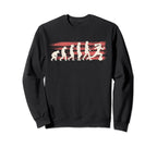 Soccer Goalkeeper Evolution Soccer Sweatshirt - Unique Graphic for Adults