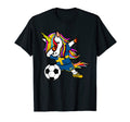 Dabbing Unicorn Sweden Soccer Fans T-Shirt - Aesthetic Graphic for Adults