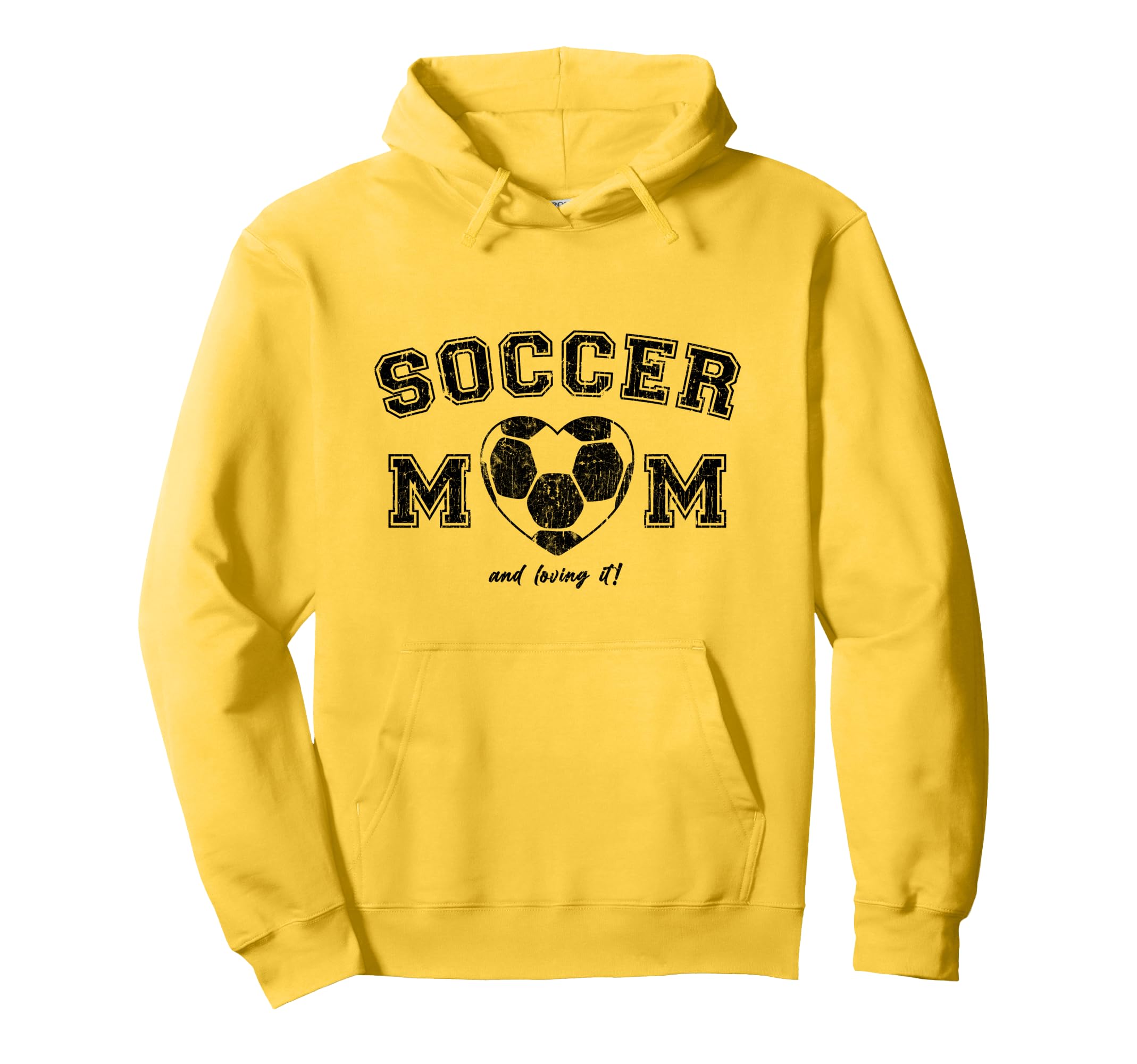 Soccer Mom Simple Heart Hoodie - Fun Novelty Design for Adults