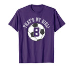 Thats My 8 Soccer Ball Player T-Shirt - Casual Everyday Wear for Adults