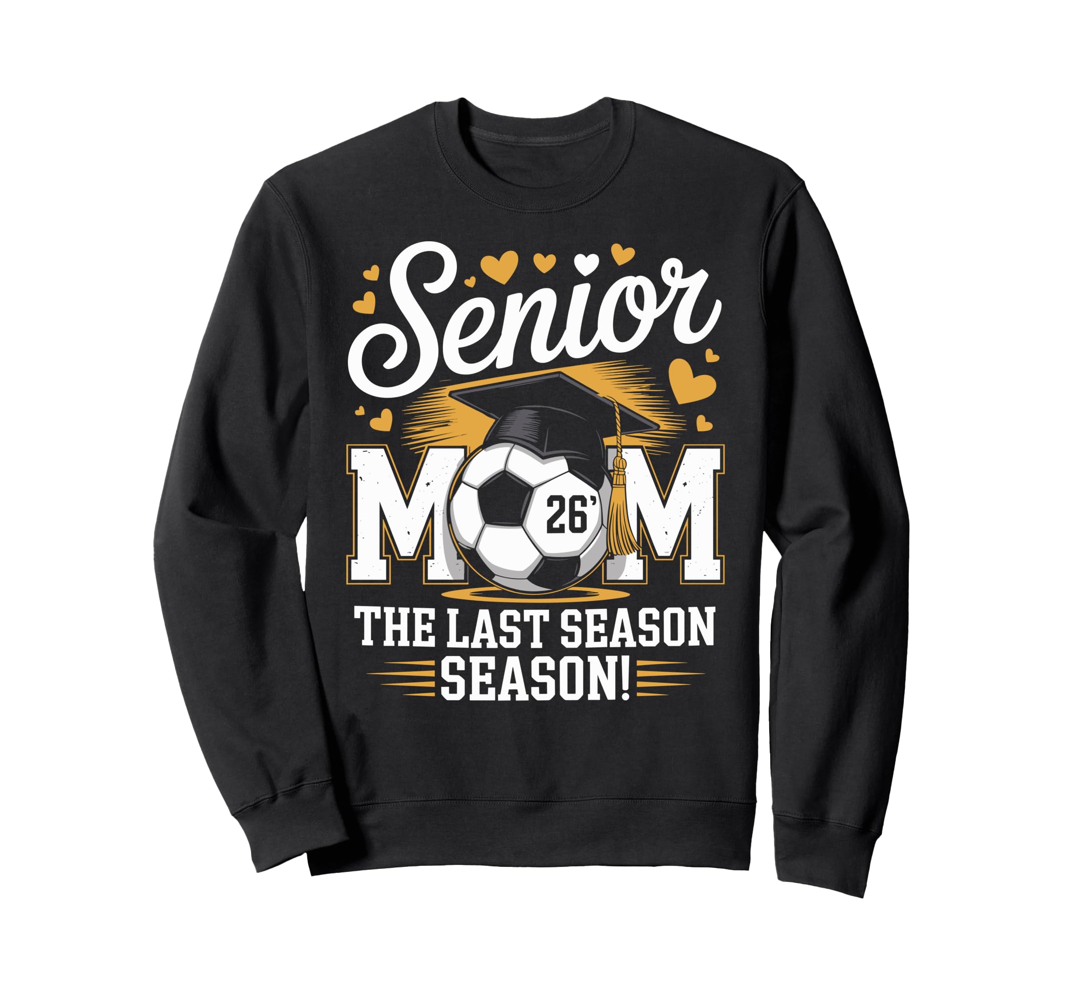 Senior Soccer Mom Class 2026 Sweatshirt - Trendy Graphic for Adults