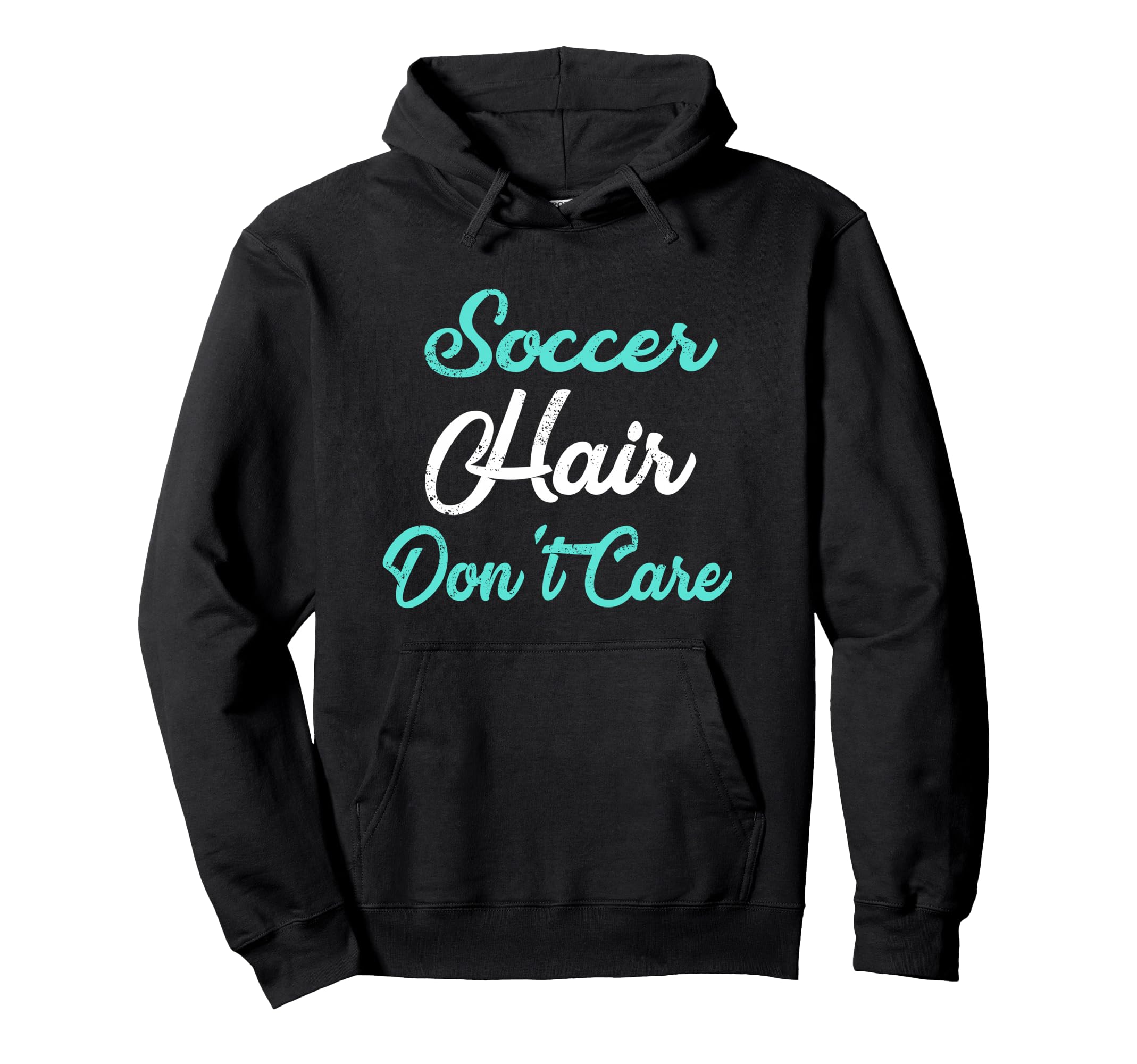 Soccer Hair Dont Care Soccer Mom Hoodie - Aesthetic Graphic Men Women
