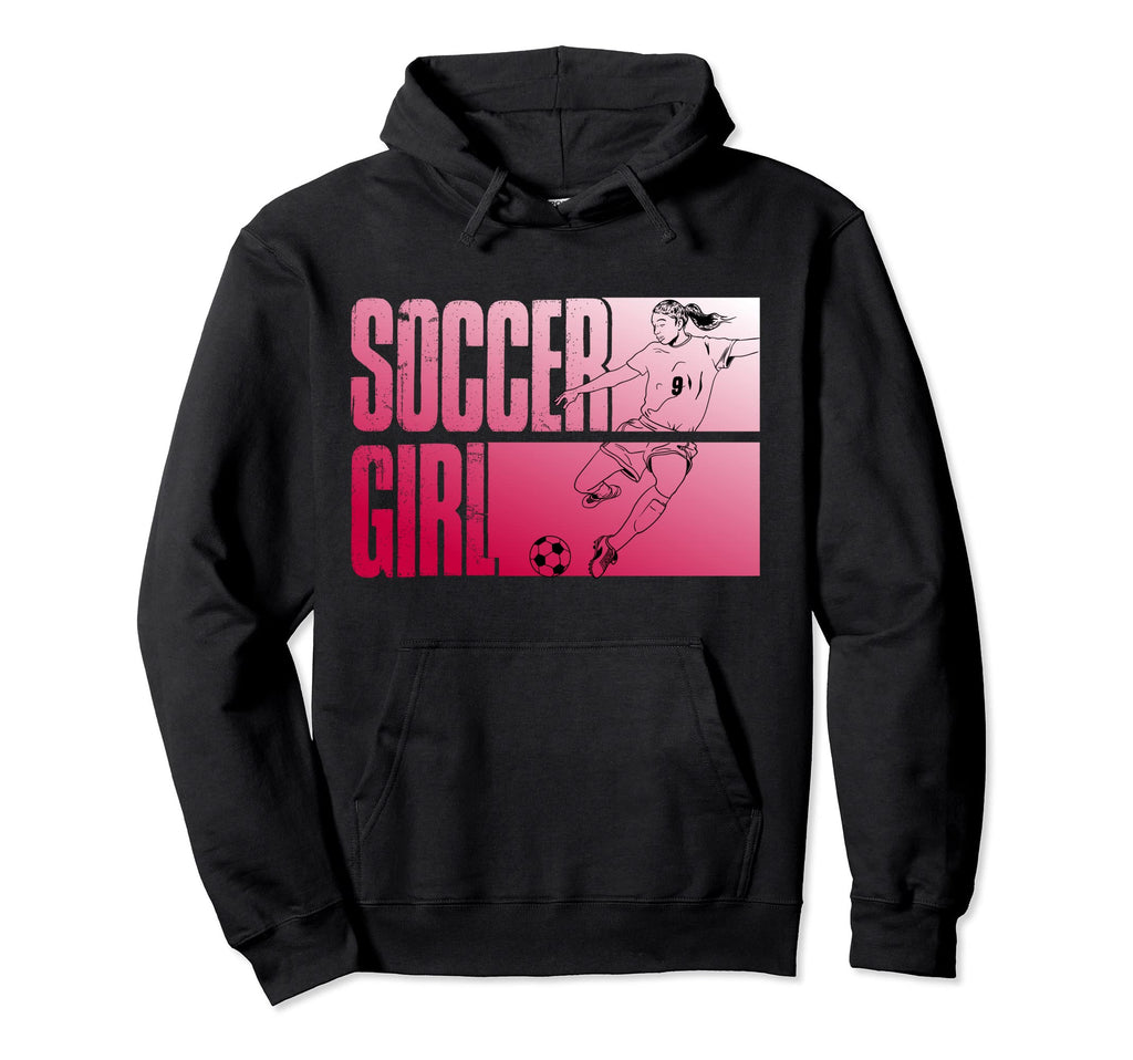 Soccer Funny Footballer Ball And Field Hoodie - Streetwear Style Men Women