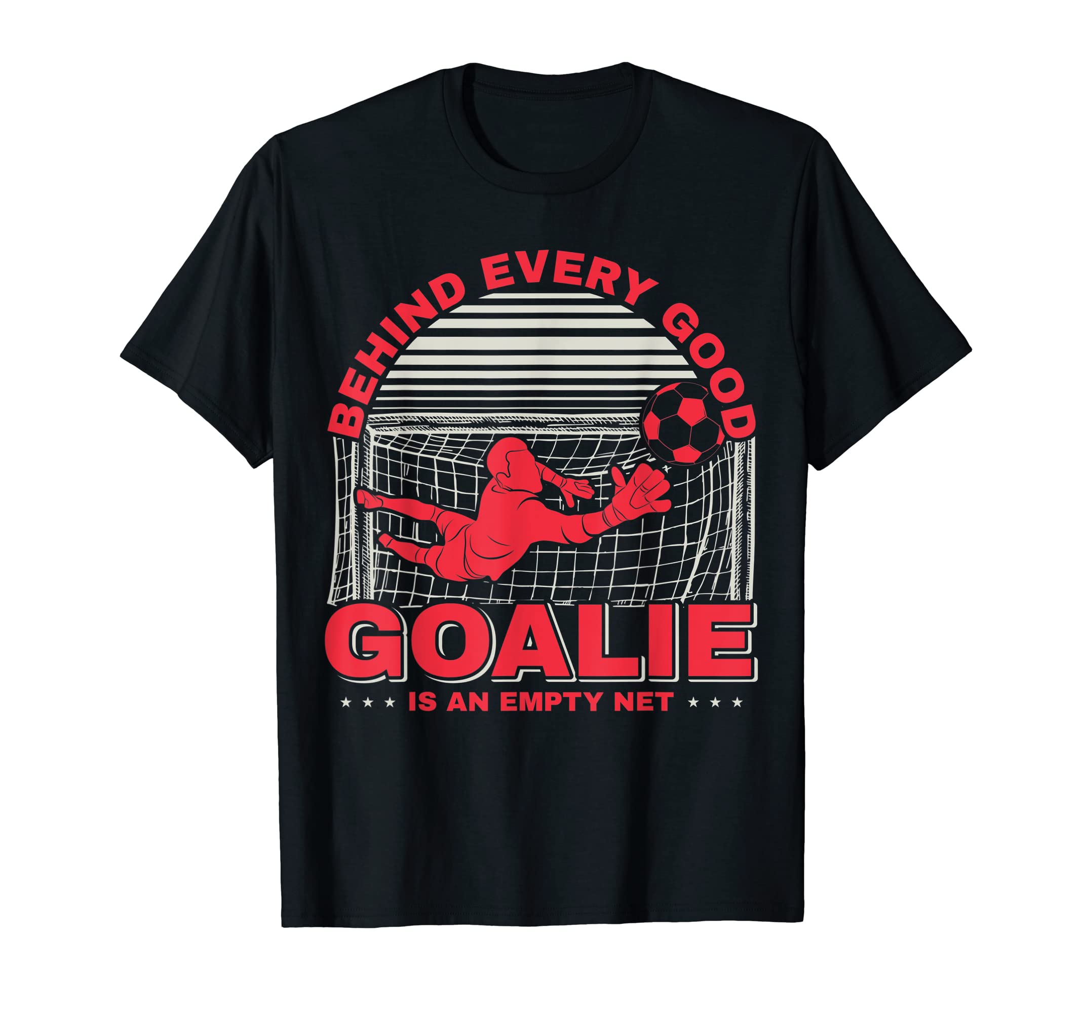 Soccer Goalie Player Fan Coach Outfit T-Shirt - Minimalist Print Unisex