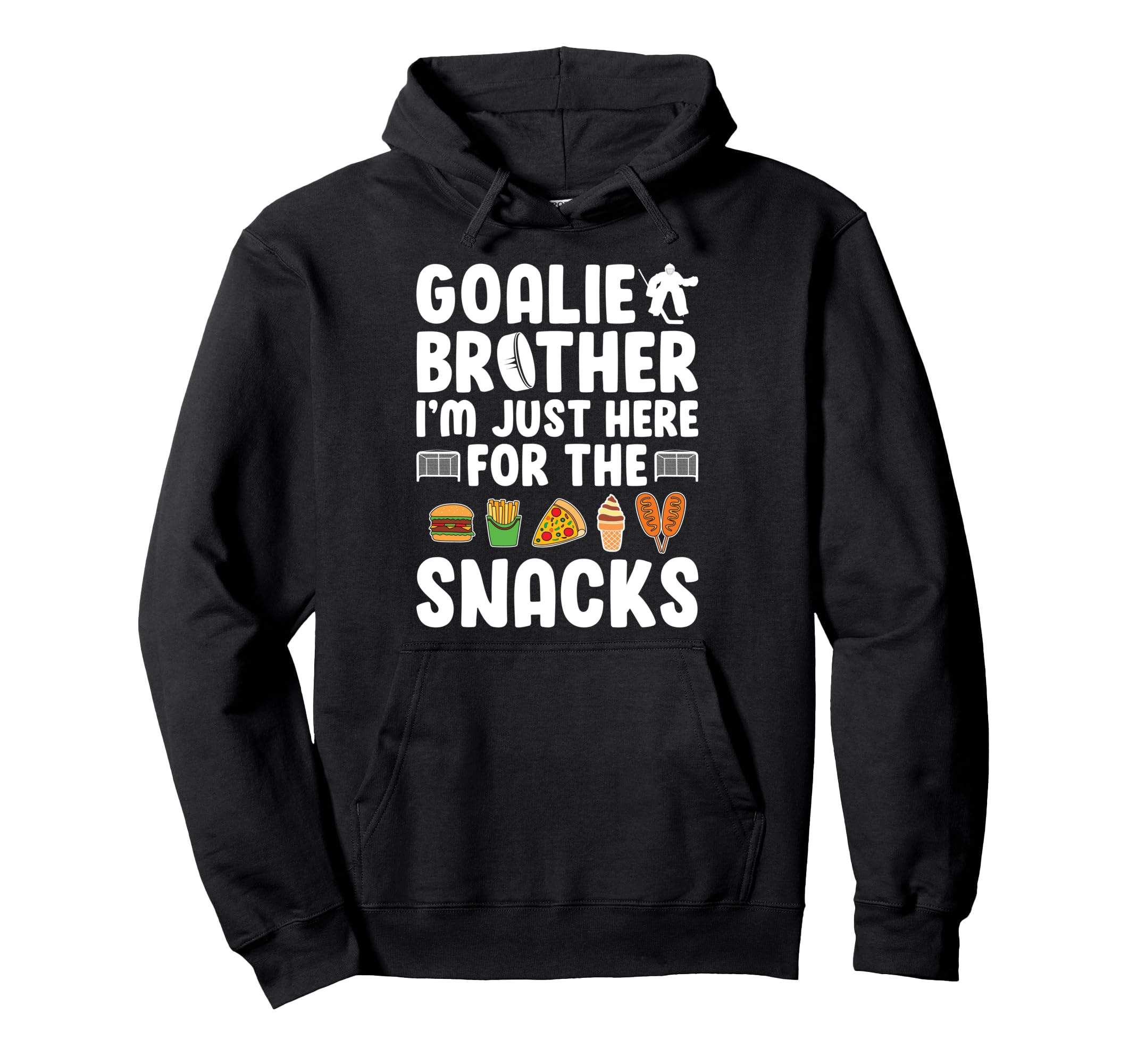 Funny Hockey Goalie Brother Ice Hockey Hoodie - Graphic Print Men Women