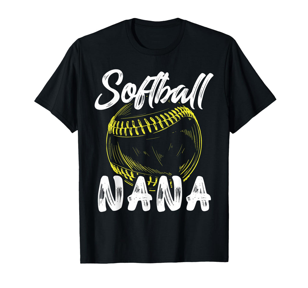 Softball Nana Family Matching T-Shirt - Fun Novelty Design Men Women